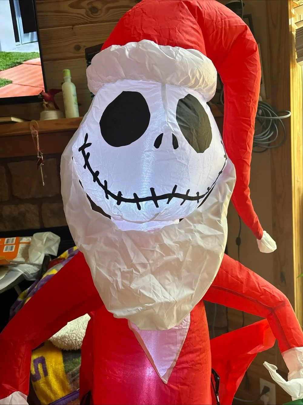 Gemma Jack skelington nightmare before Christmas inflatable decor 5.5’